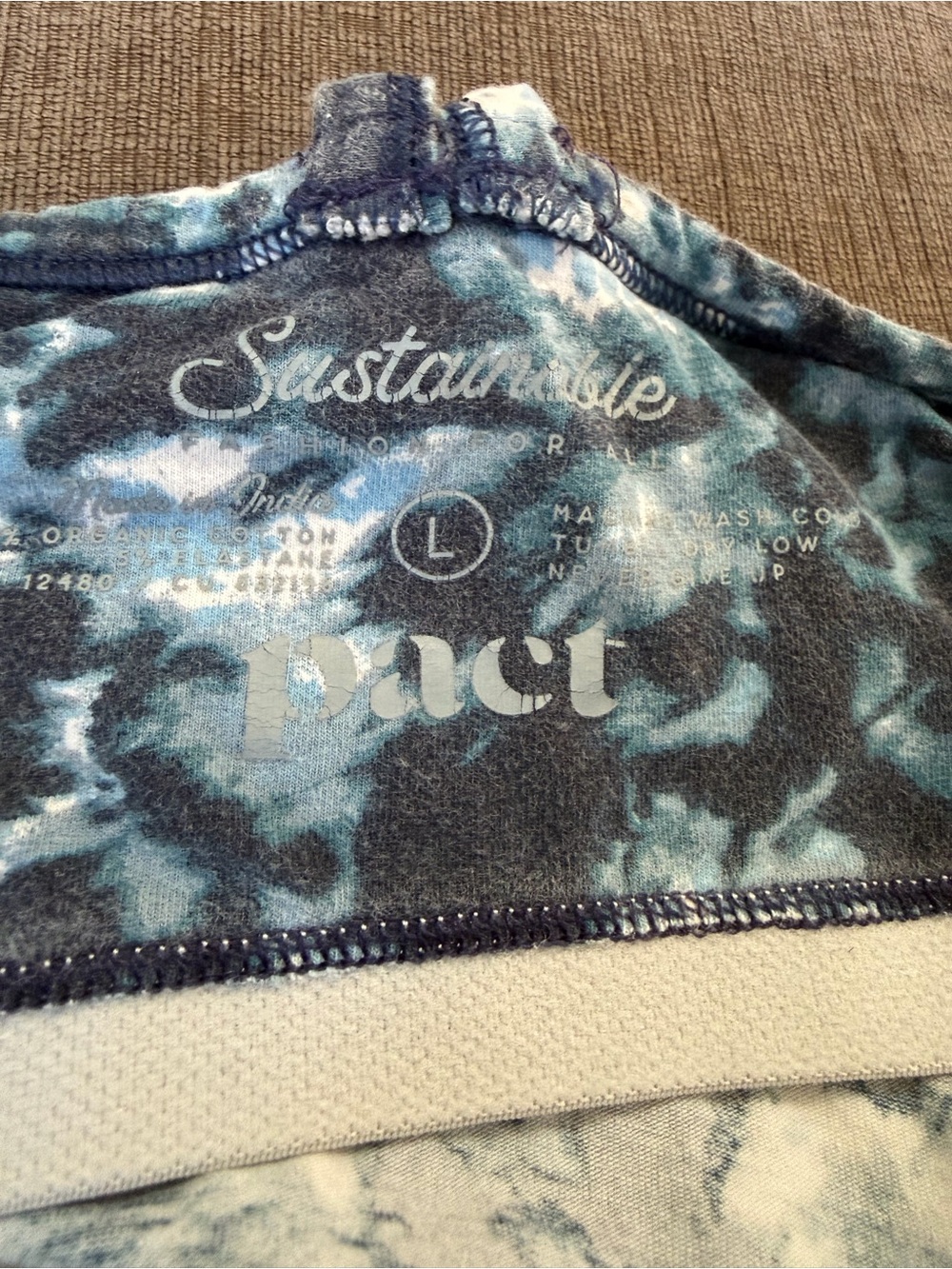Pact Organic Cotton Fit & Flare Cami tie-dye Dress - Picture 2 of 8